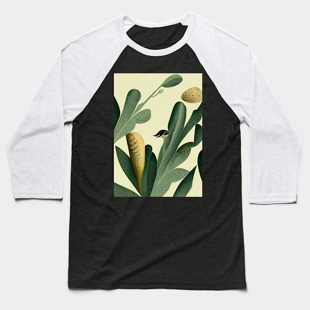 Botanicals Baseball T-Shirt by deificusArt